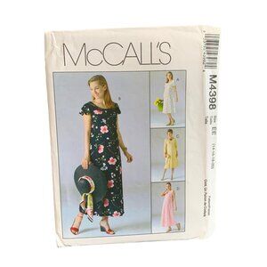 McCalls M4398 Womens Dress Sewing Pattern - Size 14-16-18-20 uncut